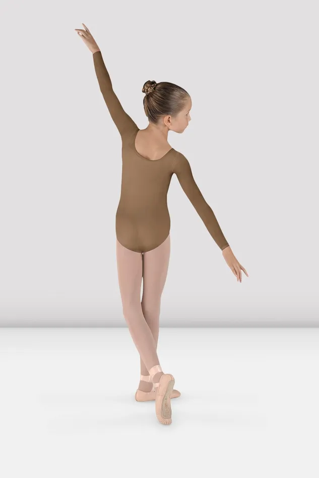 Bloch Leotards Children Girls Meglio Long Sleeve Leotard Almond