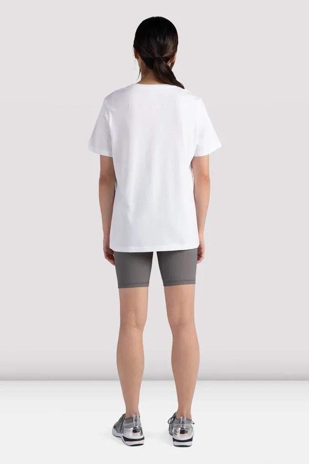 Bloch OffDuty Longline Tee White Adult Tops