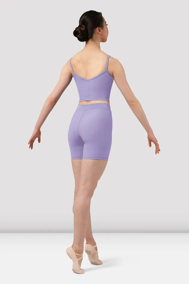 Bloch Shorts and Briefs Adult Ladies Mirella Chevron V Front Shorts Mauve