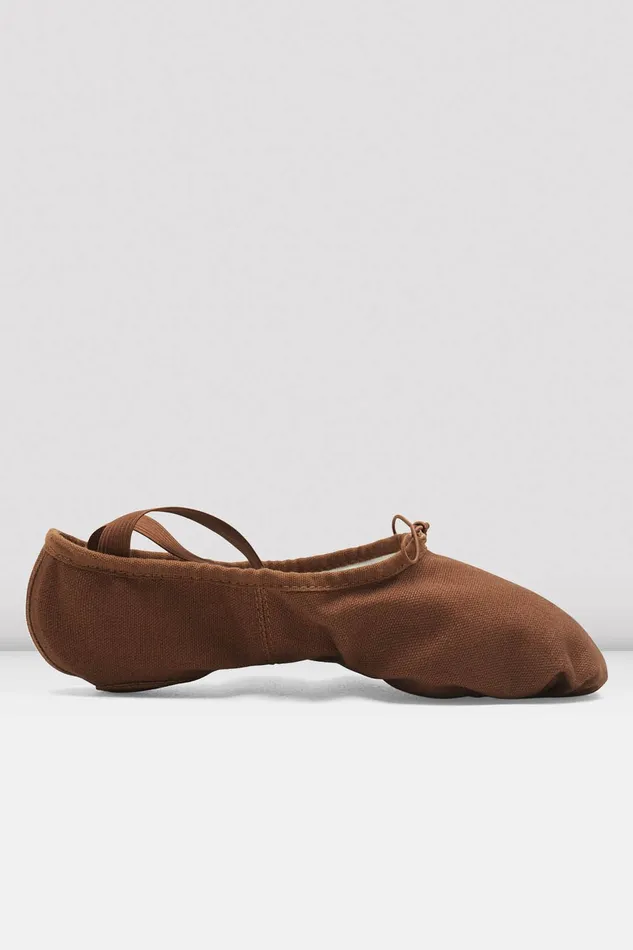 Bloch Tonal Footwear Adult Mens Pump Canvas Ballet Shoes Cocoa Canvas