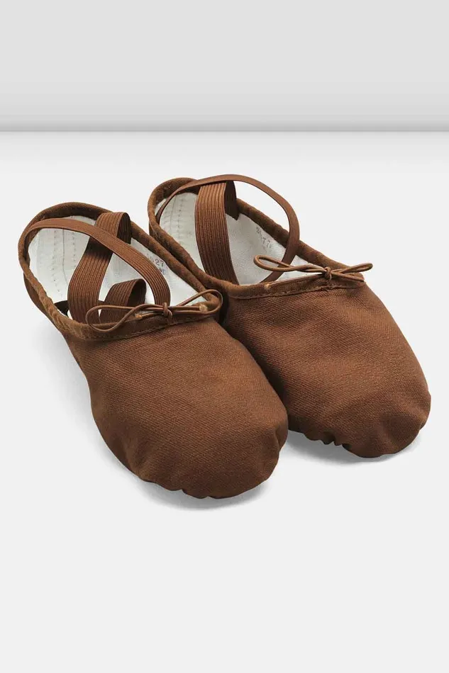 Bloch Tonal Footwear Adult Mens Pump Canvas Ballet Shoes Cocoa Canvas