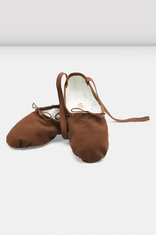 Bloch Tonal Footwear Adult Mens Pump Canvas Ballet Shoes Cocoa Canvas
