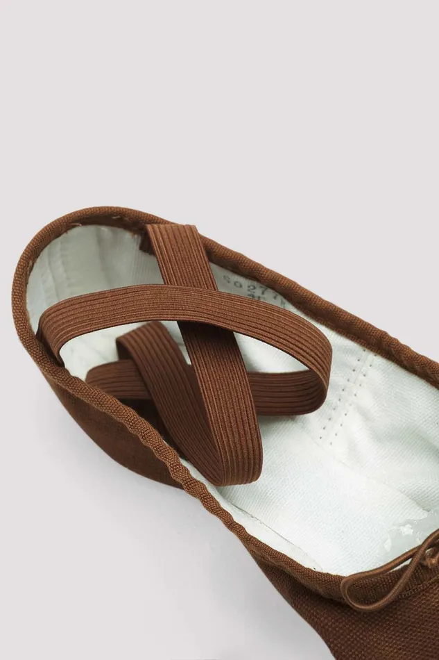 Bloch Tonal Footwear Adult Mens Pump Canvas Ballet Shoes Cocoa Canvas