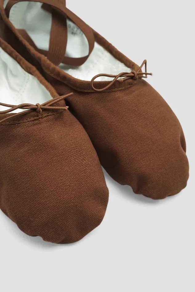 Bloch Tonal Footwear Adult Mens Pump Canvas Ballet Shoes Cocoa Canvas