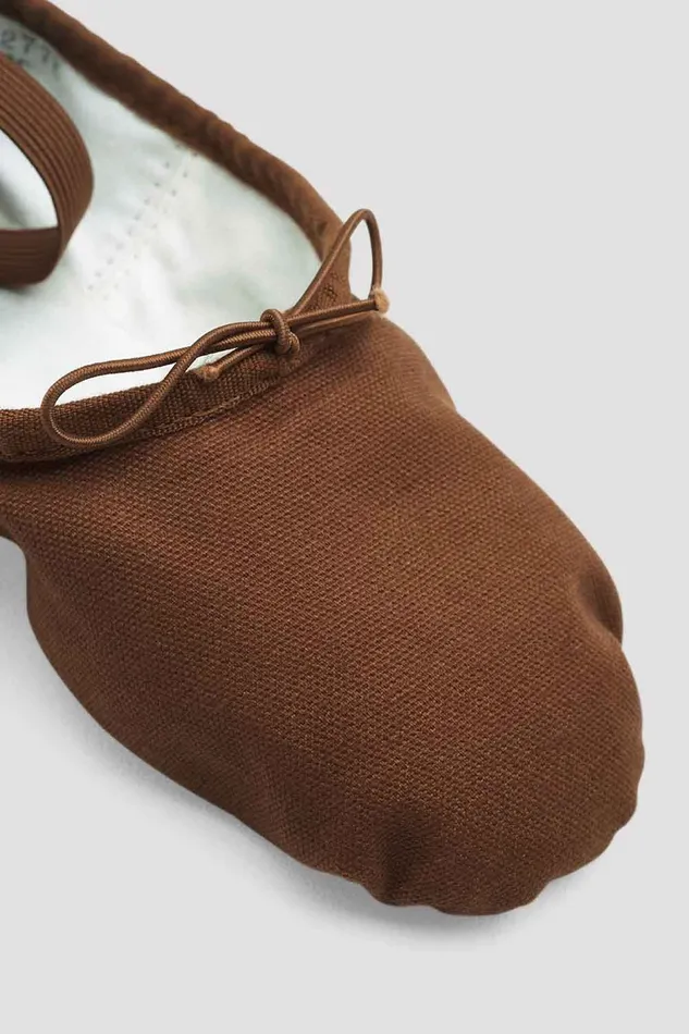Bloch Tonal Footwear Adult Mens Pump Canvas Ballet Shoes Cocoa Canvas