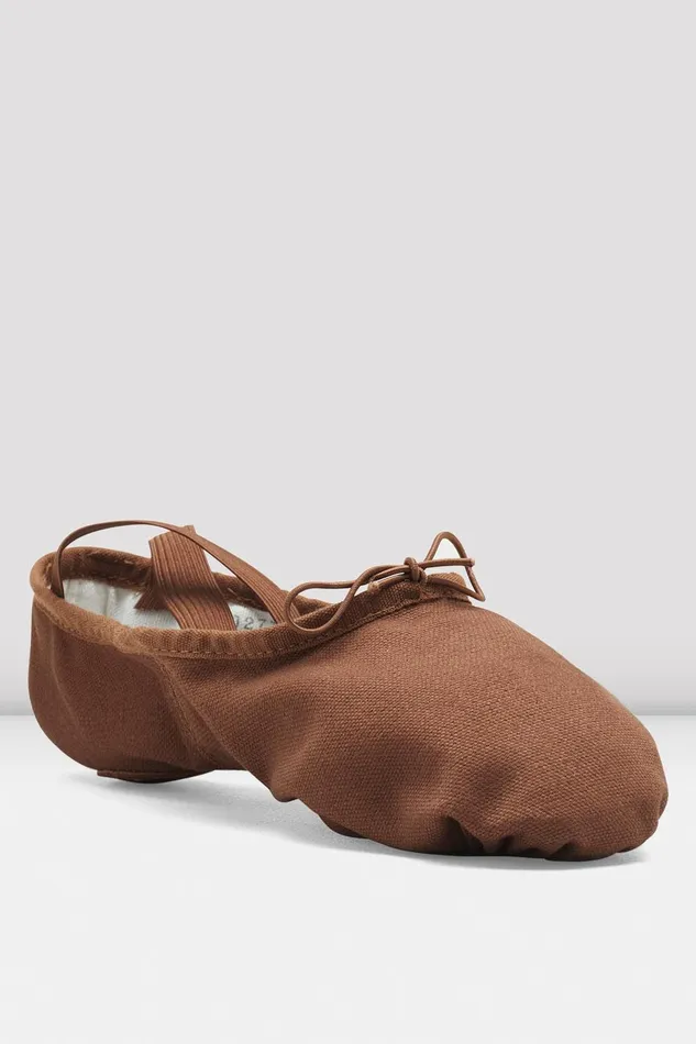 Bloch Tonal Footwear Adult Mens Pump Canvas Ballet Shoes Cocoa Canvas