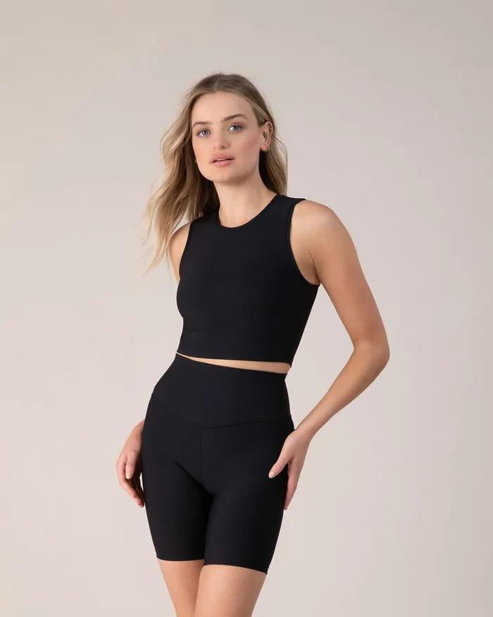 Bloch Tops Adult Blochrib Tank Ebony Bloch Tops Adult Blochrib Tank Ebony