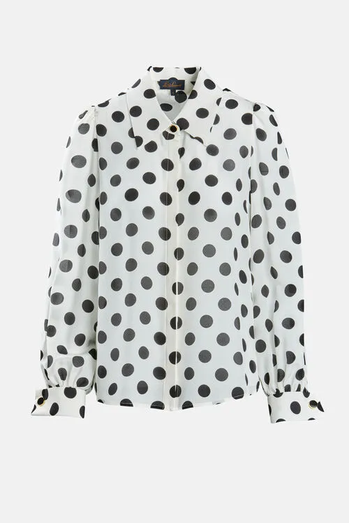 Blouses and Shirts Luisa Spagnoli Women Basale Basale CreamBlack Blouses and Shirts Luisa Spagnoli Women Basale Basale CreamBlack
