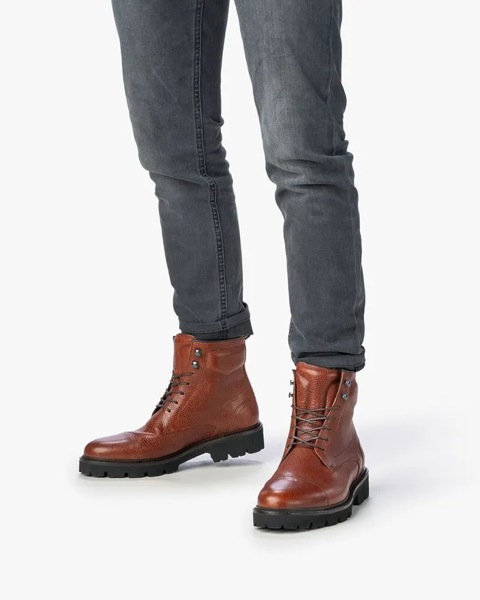 Boots Men Floris Van Bommel De Ribber 0202 Printedleather