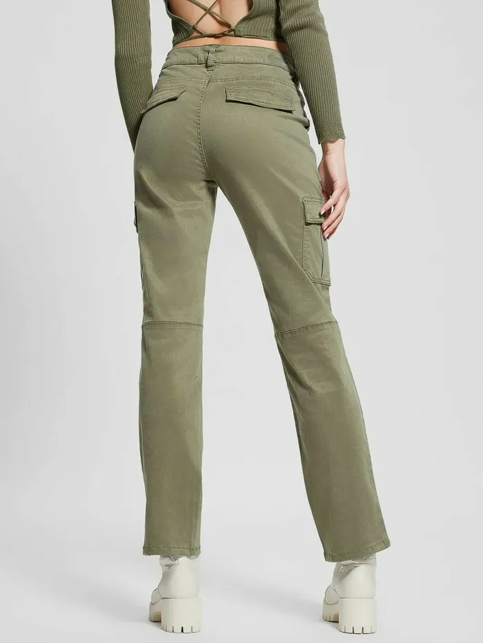 Bottoms Eco Sexy Cargo Pants Isle Wash 328243 GUESS Women