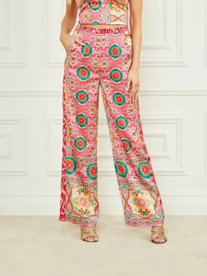 Bottoms GUESS Women Babylon Pant Babylon Blanket Print Bottoms GUESS Women Babylon Pant Babylon Blanket Print