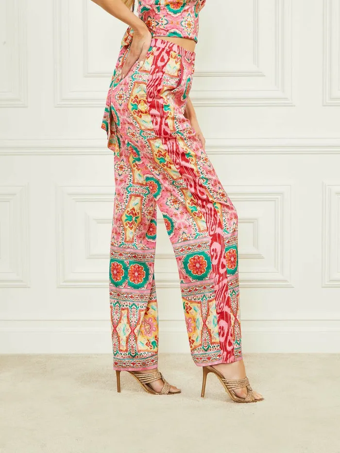 Bottoms GUESS Women Babylon Pant Babylon Blanket Print Bottoms GUESS Women Babylon Pant Babylon Blanket Print
