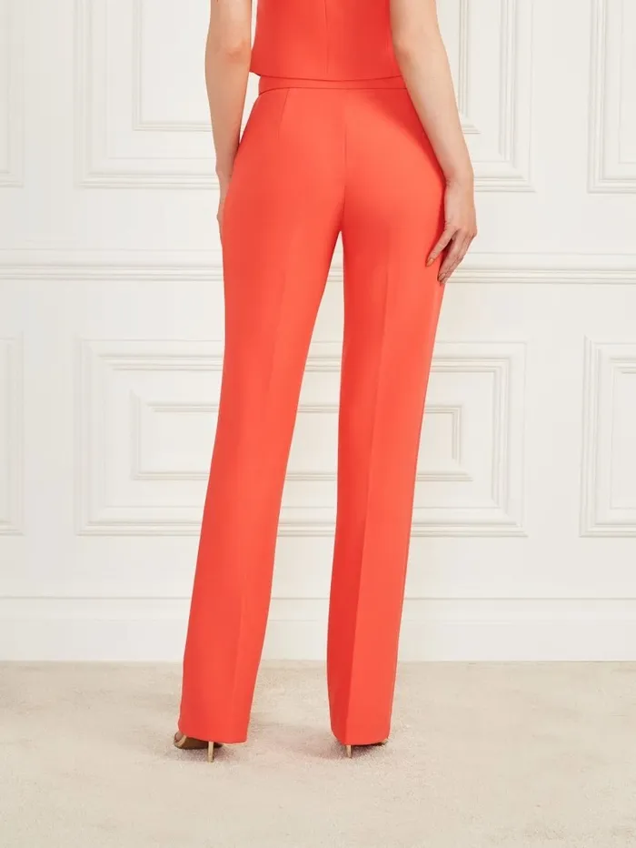 Bottoms GUESS Women Jacqueline Pant Vivacious Coral Bottoms GUESS Women Jacqueline Pant Vivacious Coral