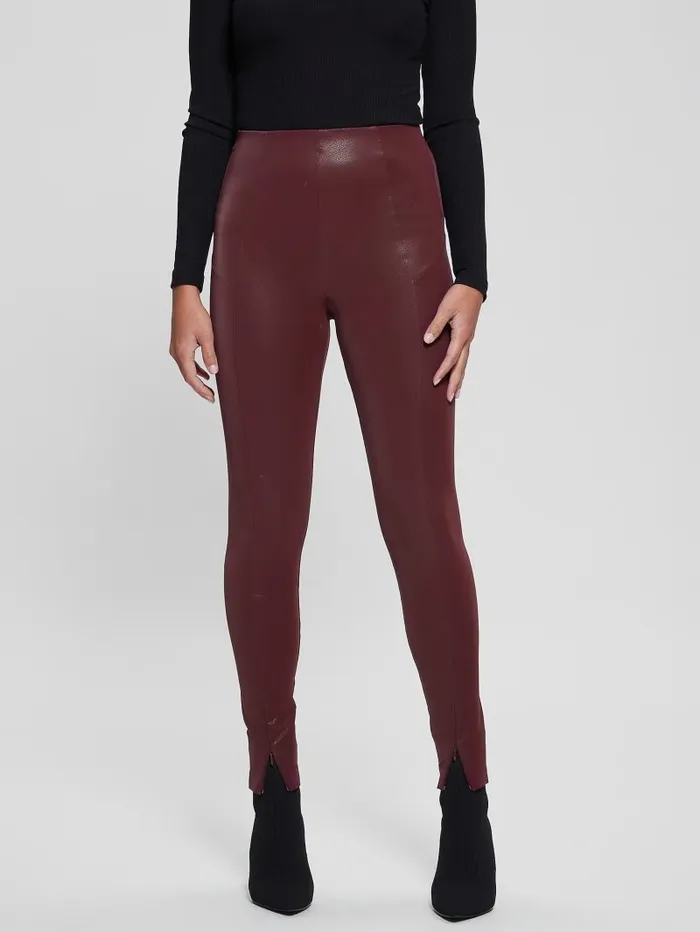 Bottoms Katt Corset Leggings Mystic Wine 8211 GUESS Women
