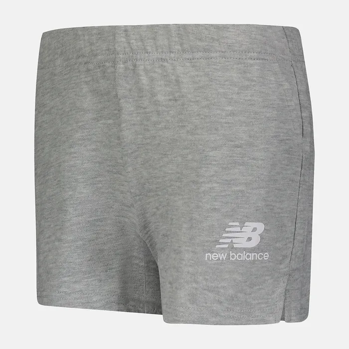 Bottoms Kids New Balance Essentials Fleece Short HEATHER GREY