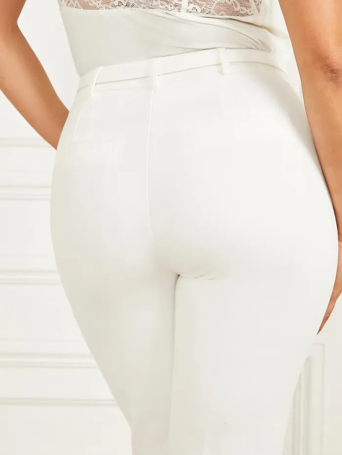 Bottoms Women GUESS Harper Pant Pale Pearl Bottoms Women GUESS Harper Pant Pale Pearl