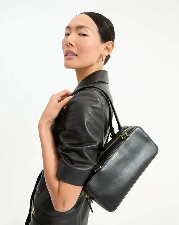 Boxy Shoulder Bag Black Women Veronica Beard Handbags Boxy Shoulder Bag Black Women Veronica Beard Handbags