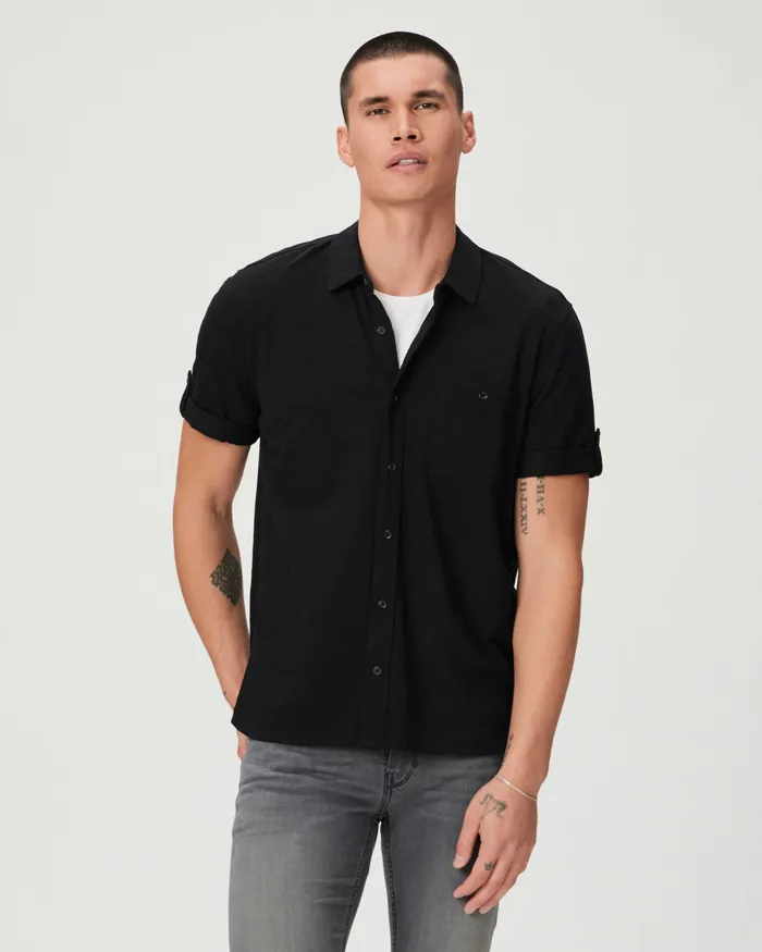 Brayden Short Sleeve 8211 Black Shirts PAIGE Men