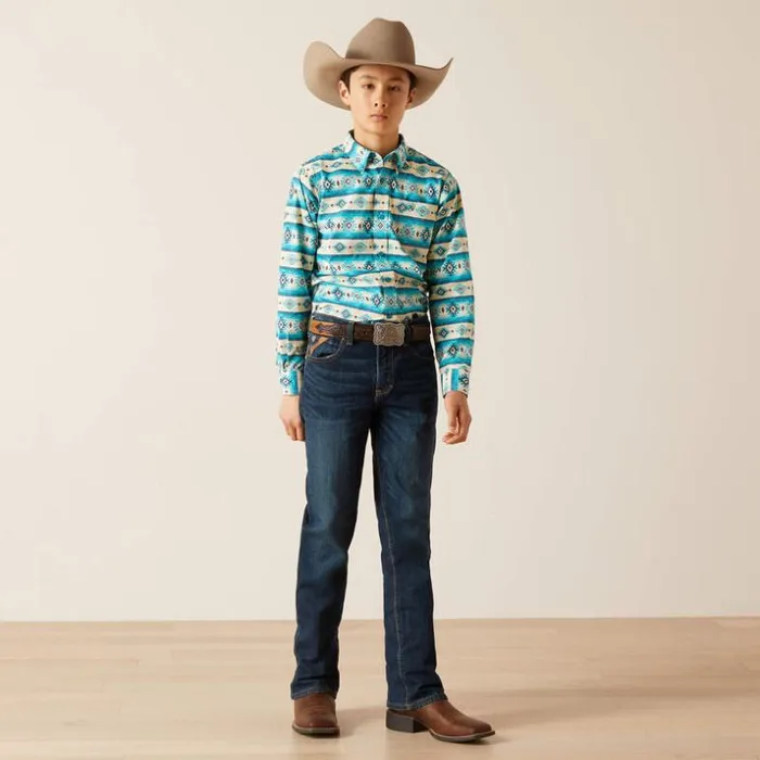 Button Down Shirts Kids Ariat Brent Classic Fit Shirt Sandshell Button Down Shirts Kids Ariat Brent Classic Fit Shirt Sandshell