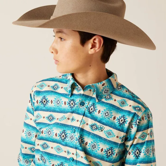 Button Down Shirts Kids Ariat Brent Classic Fit Shirt Sandshell Button Down Shirts Kids Ariat Brent Classic Fit Shirt Sandshell