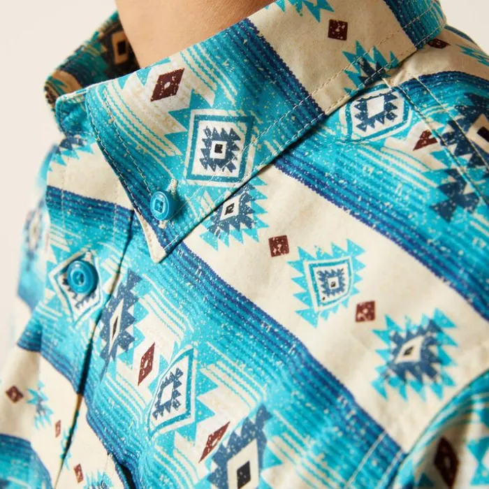 Button Down Shirts Kids Ariat Brent Classic Fit Shirt Sandshell Button Down Shirts Kids Ariat Brent Classic Fit Shirt Sandshell