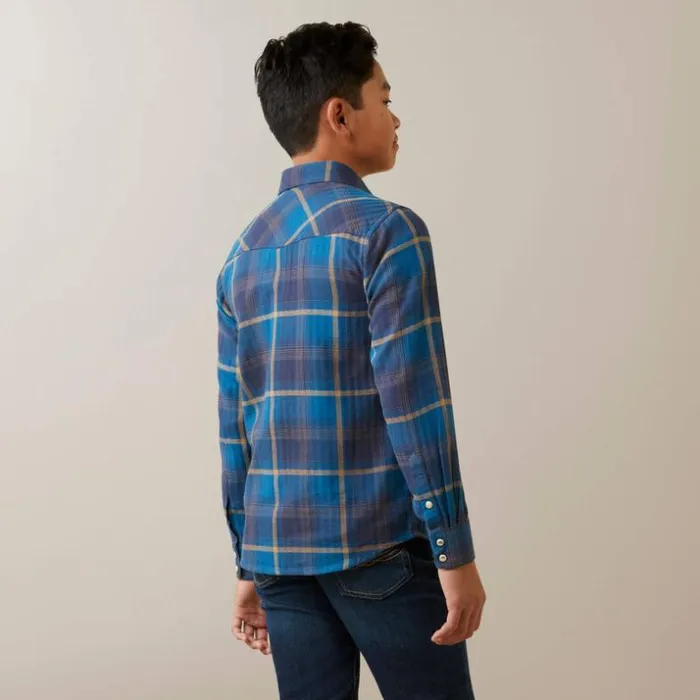 Button Down Shirts Kids Ariat Harland Retro Fit Shirt Moon Howl