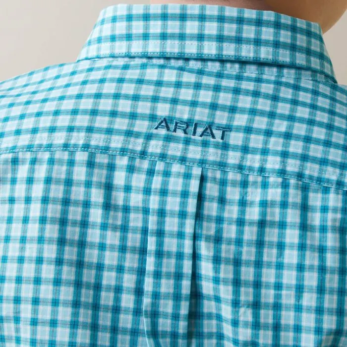 Button Down Shirts Kids Ariat Pro Series Kalvin Classic Fit Shirt Enamel Blue