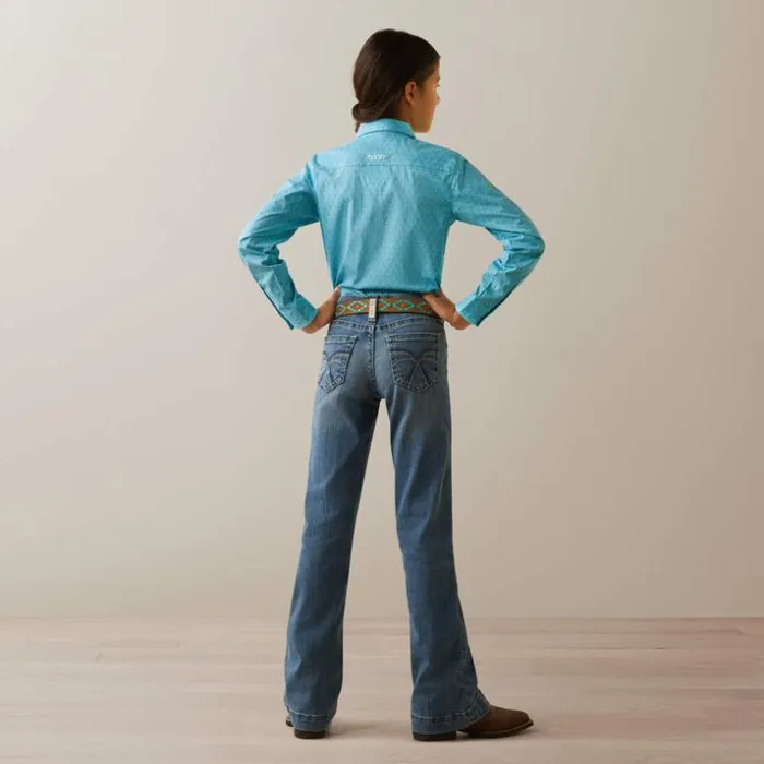 Button Down Shirts Kids Ariat Team Kirby Shirt Caidan Print Button Down Shirts Kids Ariat Team Kirby Shirt Caidan Print