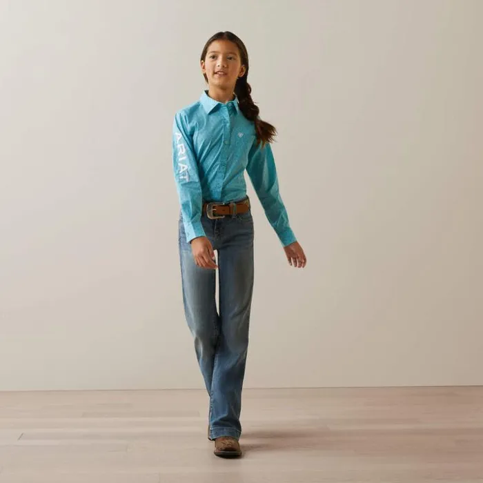 Button Down Shirts Kids Ariat Team Kirby Shirt Caidan Print Button Down Shirts Kids Ariat Team Kirby Shirt Caidan Print