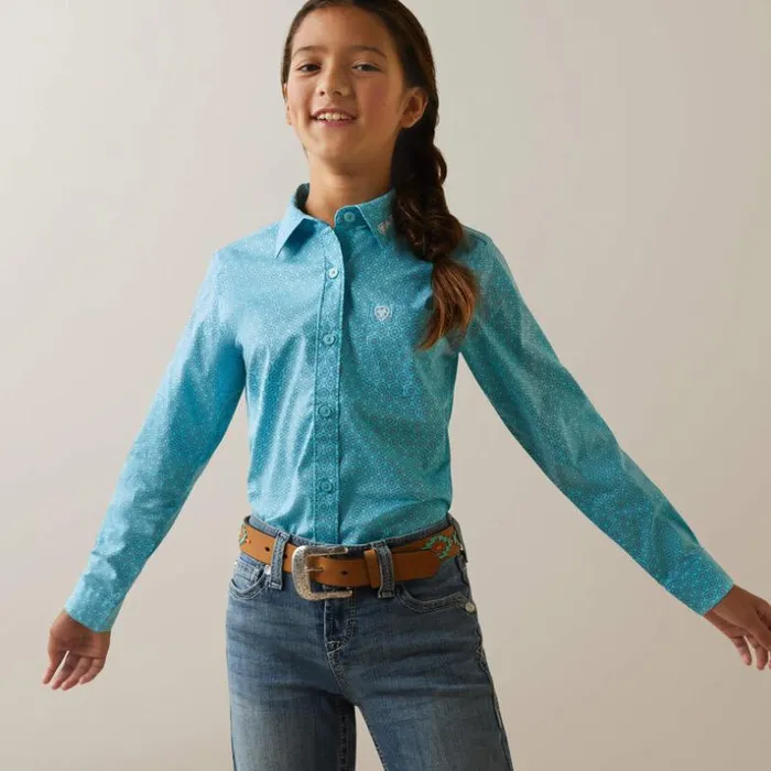 Button Down Shirts Kids Ariat Team Kirby Shirt Caidan Print Button Down Shirts Kids Ariat Team Kirby Shirt Caidan Print