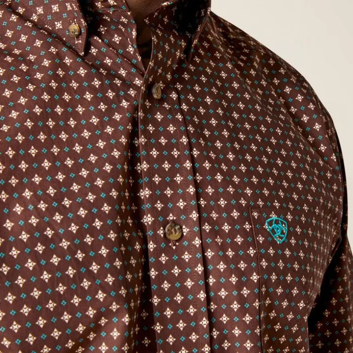 Button Down Shirts Men Ariat Barrett Classic Fit Shirt Bitter Chocolate Button Down Shirts Men Ariat Barrett Classic Fit Shirt Bitter Chocolate