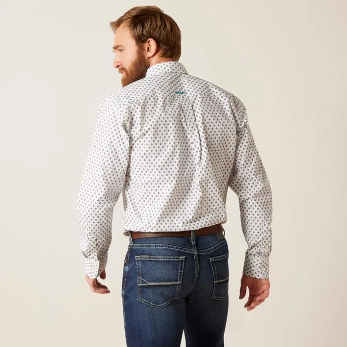Button Down Shirts Men Ariat Boone Fitted Shirt White Button Down Shirts Men Ariat Boone Fitted Shirt White