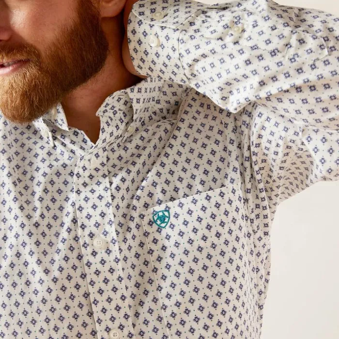 Button Down Shirts Men Ariat Boone Fitted Shirt White Button Down Shirts Men Ariat Boone Fitted Shirt White