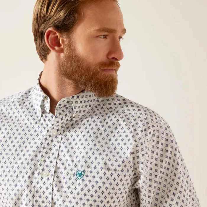 Button Down Shirts Men Ariat Boone Fitted Shirt White Button Down Shirts Men Ariat Boone Fitted Shirt White