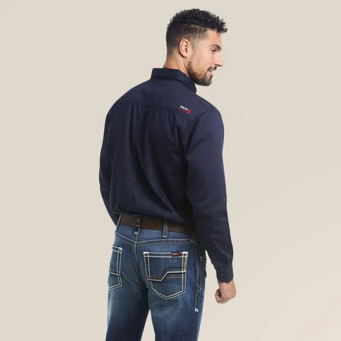 Button Down Shirts Men Ariat FR Solid Work Shirt Navy Button Down Shirts Men Ariat FR Solid Work Shirt Navy