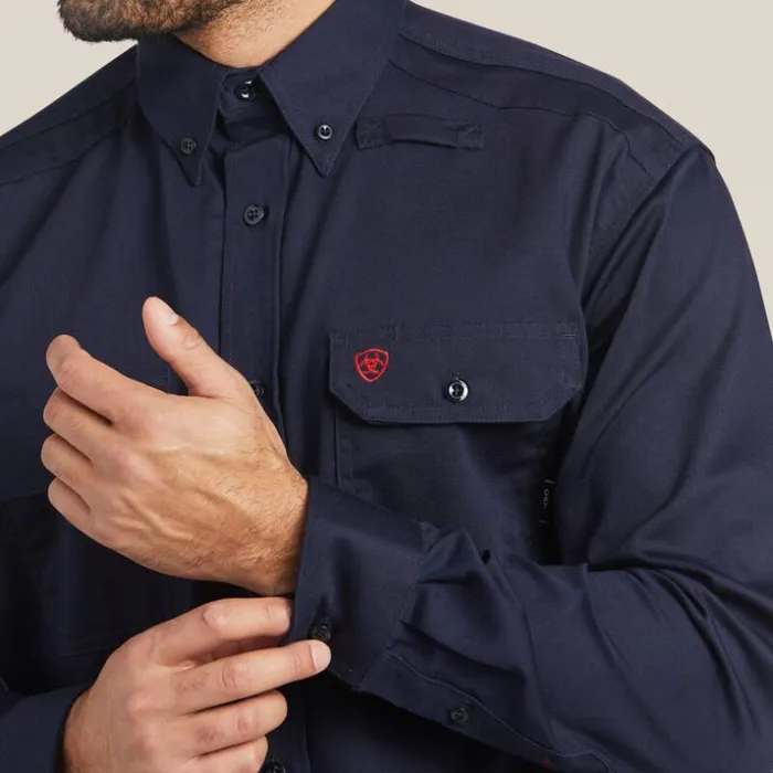 Button Down Shirts Men Ariat FR Solid Work Shirt Navy Button Down Shirts Men Ariat FR Solid Work Shirt Navy