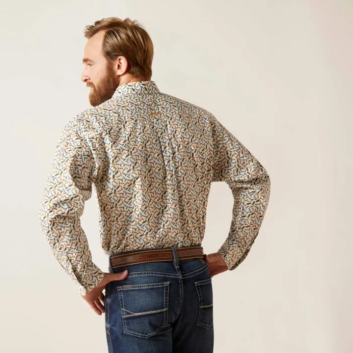 Button Down Shirts Men Ariat Gainor Classic Fit Shirt White Button Down Shirts Men Ariat Gainor Classic Fit Shirt White