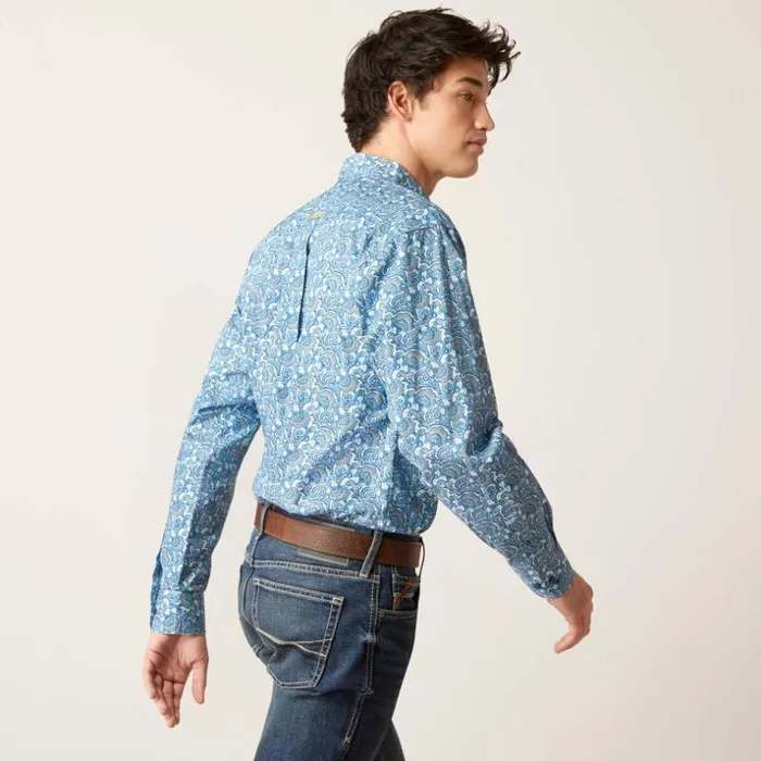 Button Down Shirts Men Ariat Gentry Classic Fit Shirt Sky Blue Button Down Shirts Men Ariat Gentry Classic Fit Shirt Sky Blue