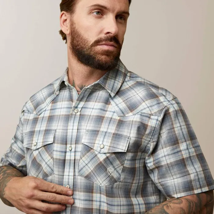 Button Down Shirts Men Ariat Hargo Retro Fit Shirt White Asparagus Button Down Shirts Men Ariat Hargo Retro Fit Shirt White Asparagus