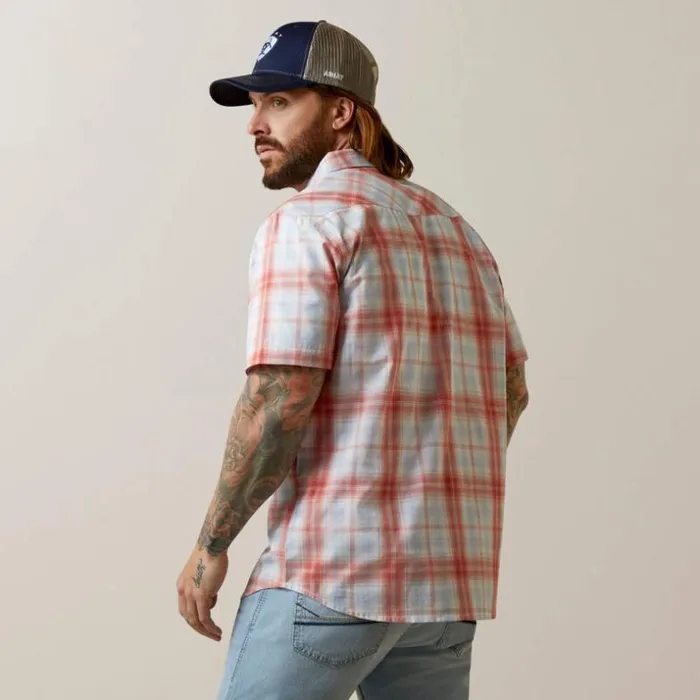 Button Down Shirts Men Ariat Harter Retro Fit Shirt Faded Brick Button Down Shirts Men Ariat Harter Retro Fit Shirt Faded Brick