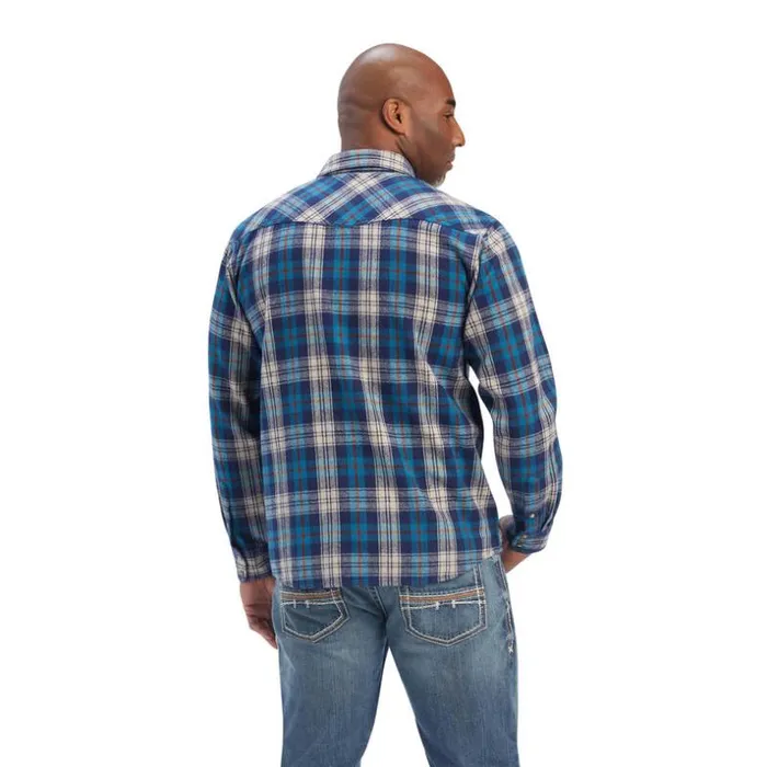 Button Down Shirts Men Ariat Huntleigh Retro Fit Shirt Curacoa