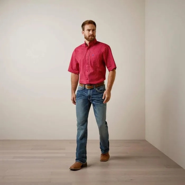 Button Down Shirts Men Ariat Jeremy Classic Fit Shirt Red Button Down Shirts Men Ariat Jeremy Classic Fit Shirt Red