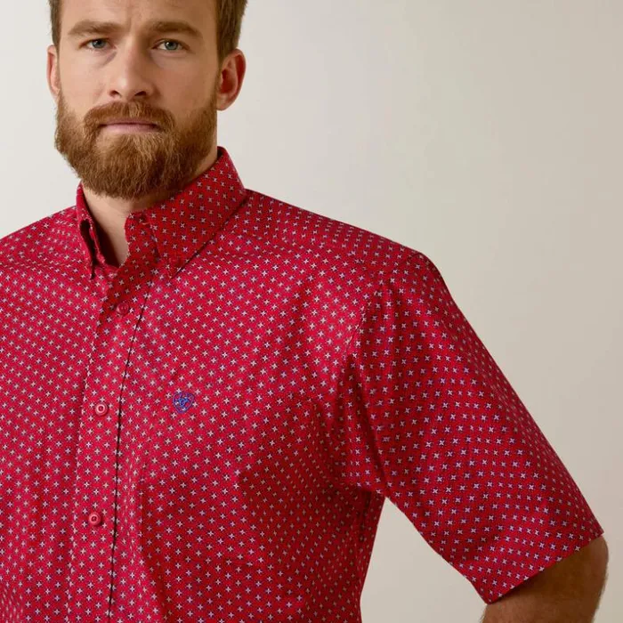 Button Down Shirts Men Ariat Jeremy Classic Fit Shirt Red Button Down Shirts Men Ariat Jeremy Classic Fit Shirt Red