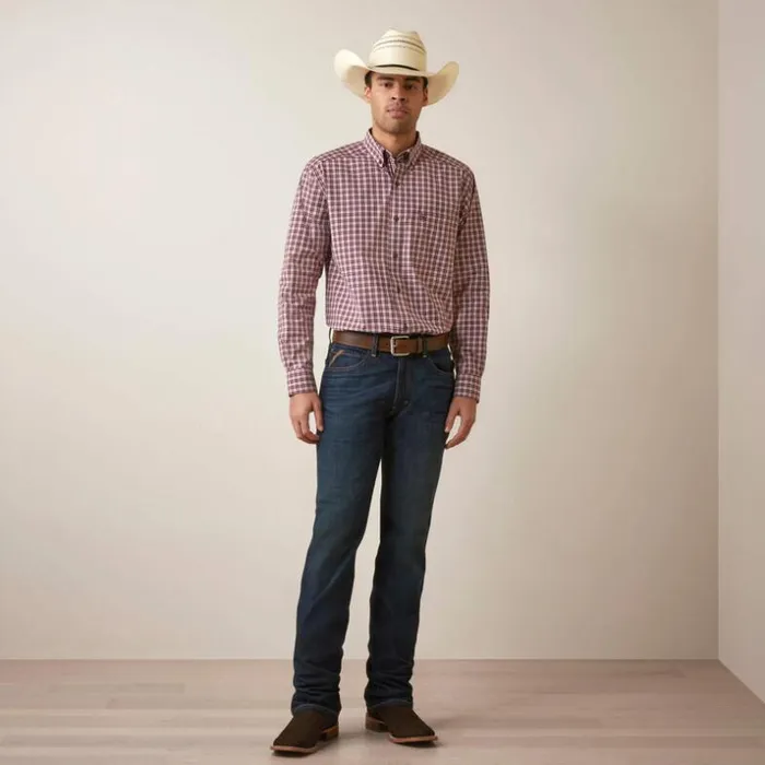 Button Down Shirts Men Ariat Pro Series Archie Classic Fit Shirt Maroon Button Down Shirts Men Ariat Pro Series Archie Classic Fit Shirt Maroon