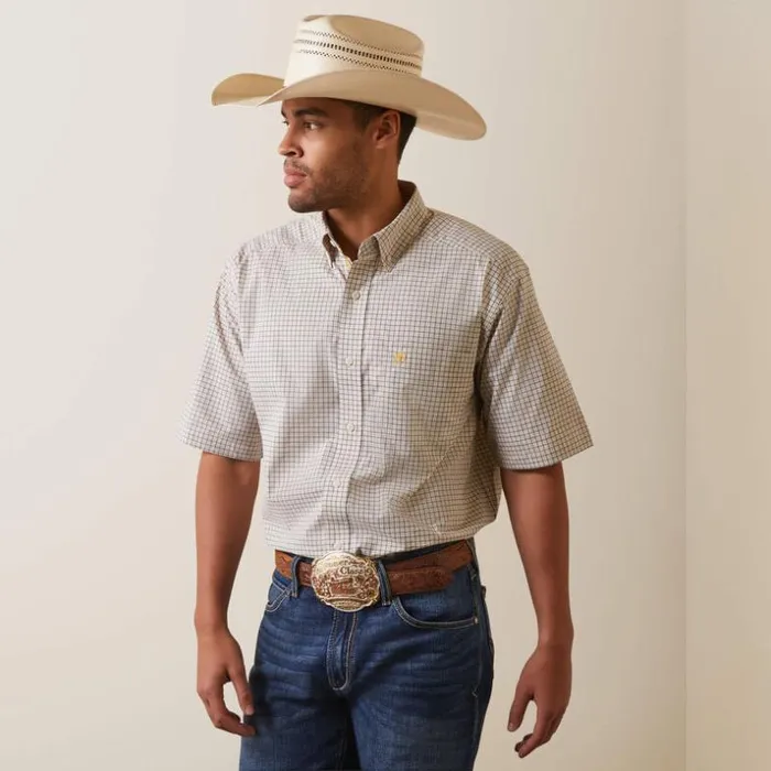 Button Down Shirts Men Ariat Pro Series Kamdyn Classic Fit Shirt White