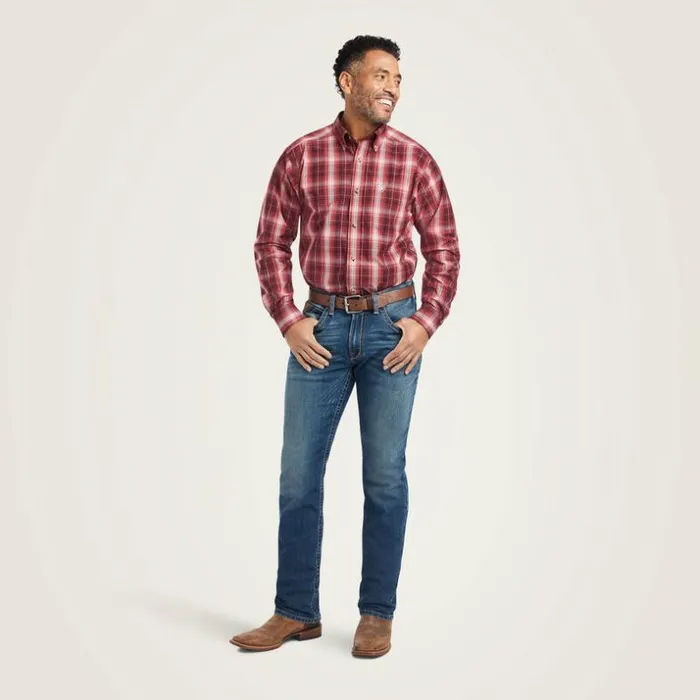 Button Down Shirts Men Ariat Pro Series Wagner Fitted Shirt Rio Red Button Down Shirts Men Ariat Pro Series Wagner Fitted Shirt Rio Red