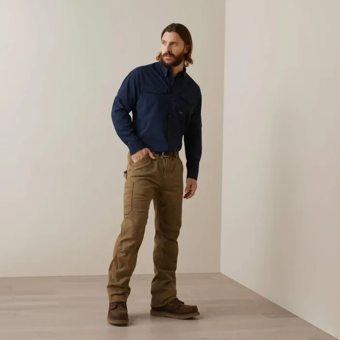 Button Down Shirts Men Ariat Rebar Made Tough VentTEK DuraStretch Work Shirt Navy Button Down Shirts Men Ariat Rebar Made Tough VentTEK DuraStretch Work Shirt Navy