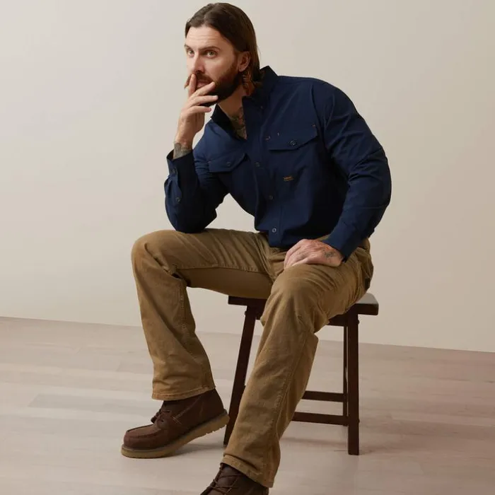 Button Down Shirts Men Ariat Rebar Made Tough VentTEK DuraStretch Work Shirt Navy Button Down Shirts Men Ariat Rebar Made Tough VentTEK DuraStretch Work Shirt Navy