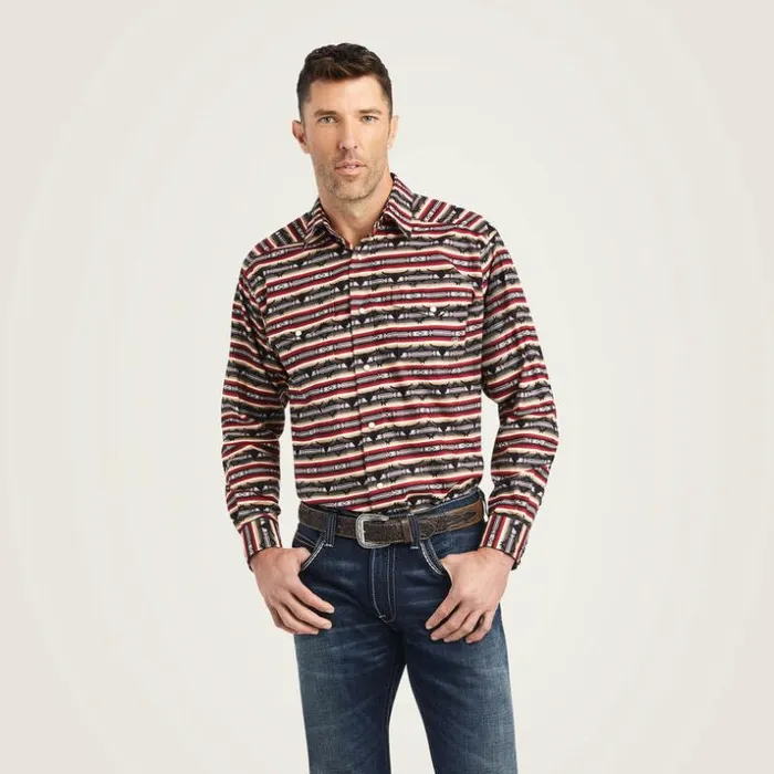 Button Down Shirts Men Ariat Winford Classic Fit Shirt Monument