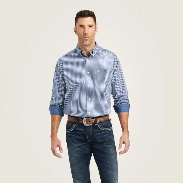 Button Down Shirts Men Ariat Wrinkle Free Ellison Classic Fit Shirt True Navy Button Down Shirts Men Ariat Wrinkle Free Ellison Classic Fit Shirt True Navy